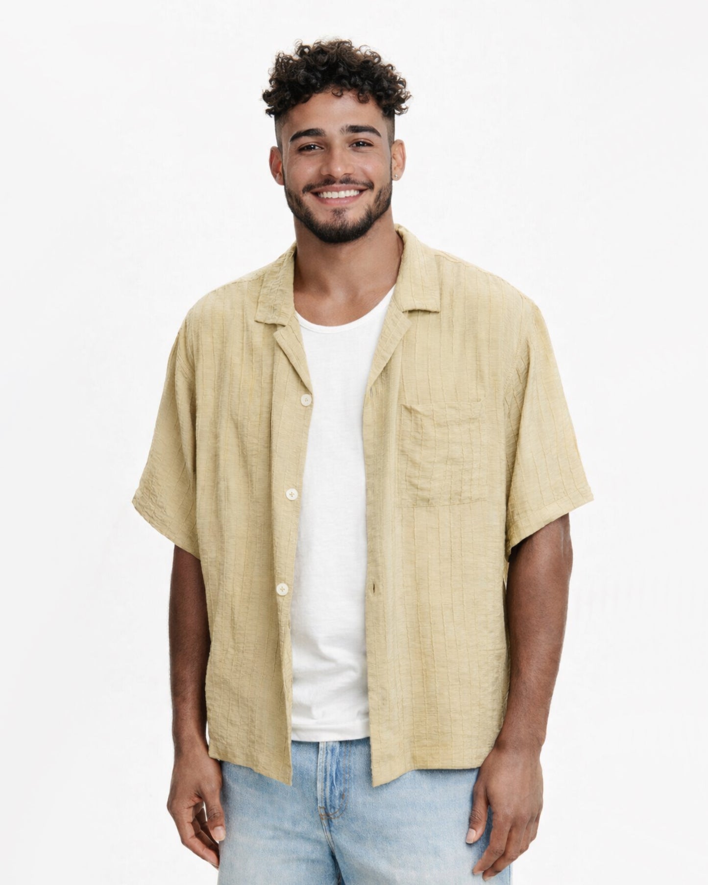 Box Fit Short Sleeve Shirt (Fatigue Dobby)