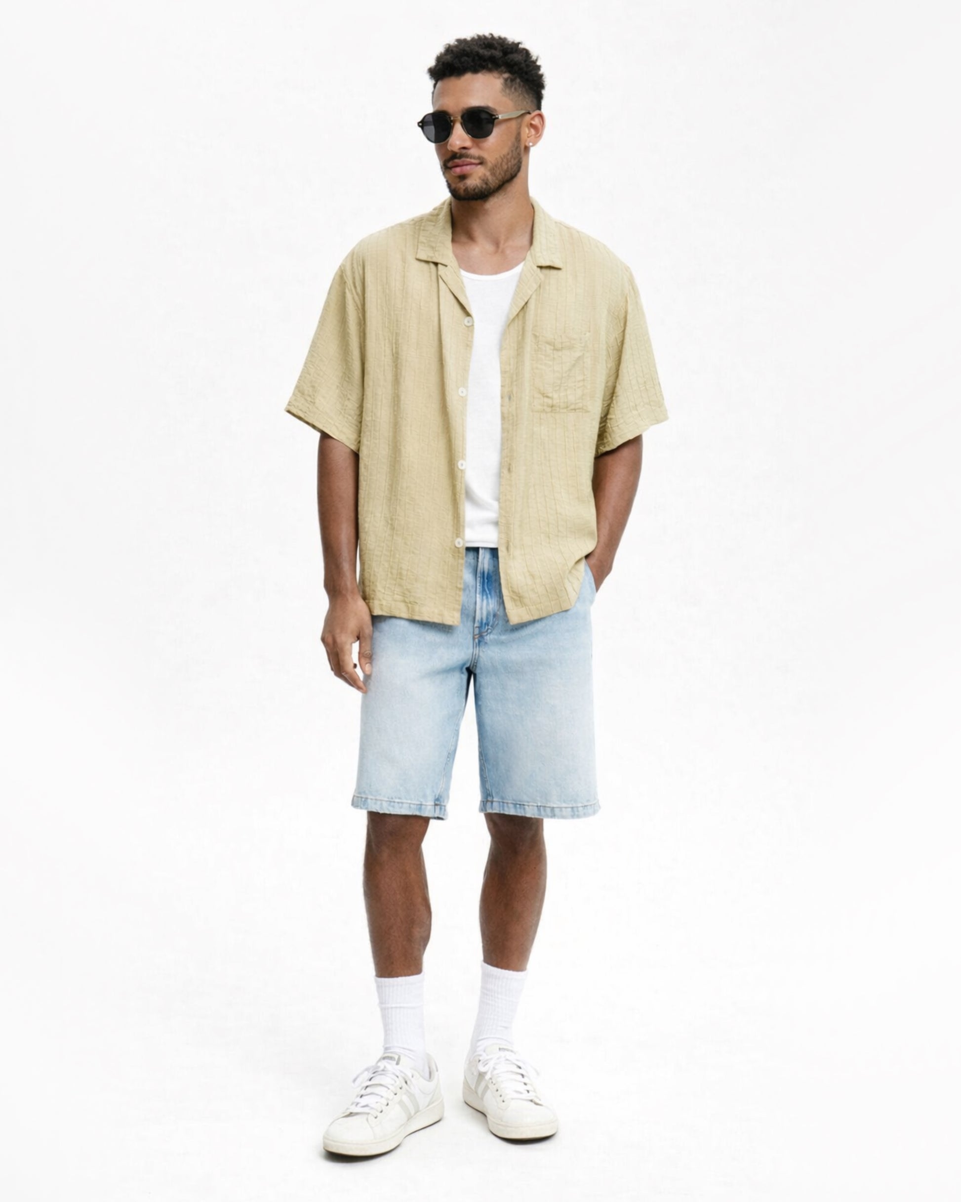 Box Fit Short Sleeve Shirt 4 (Fatigue Dobby)