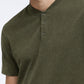 Performance Band-Collar Henley 2 (Dark Green)
