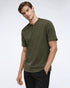 Performance Band-Collar Henley (Dark Green)