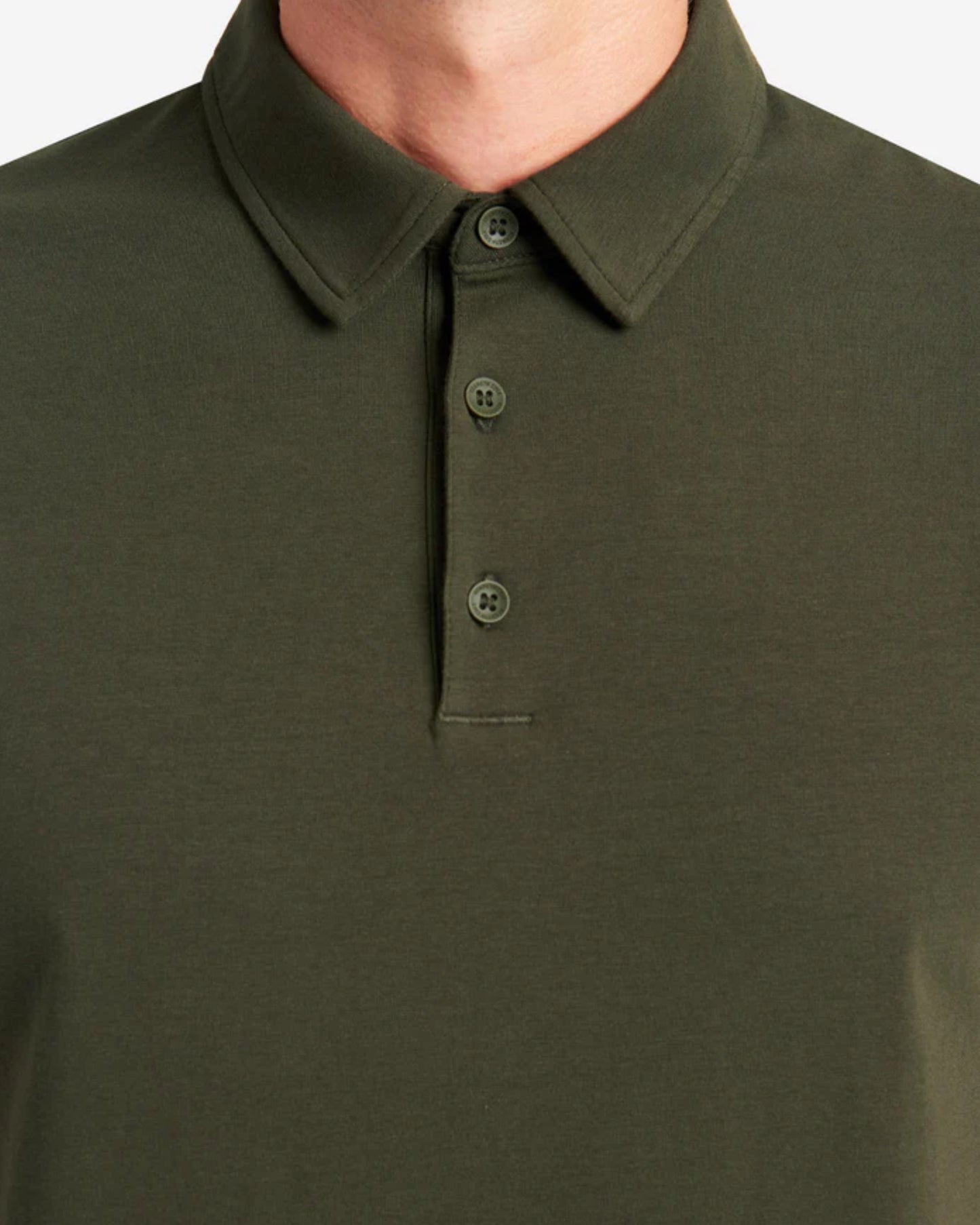 Performance Button Polo 4 (Dark Green)